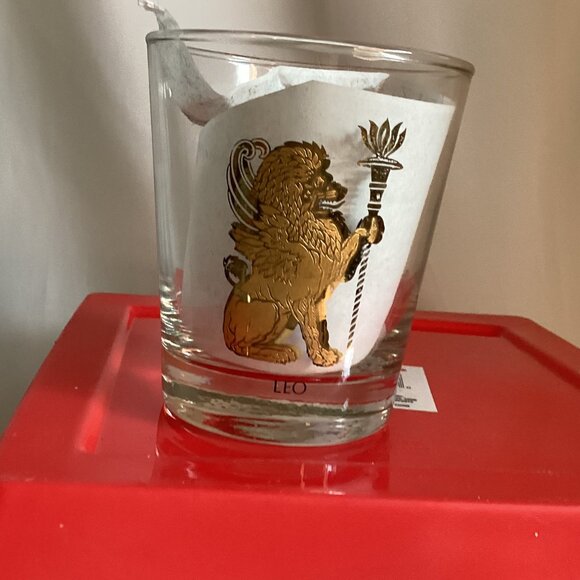 Anchor Hocking Other - Vintage Anchor Hocking Leo Zodiac Glass | Mid-Century Astrological Barware